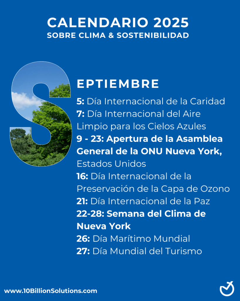 septiembre- calendario eventos climáticos 2025