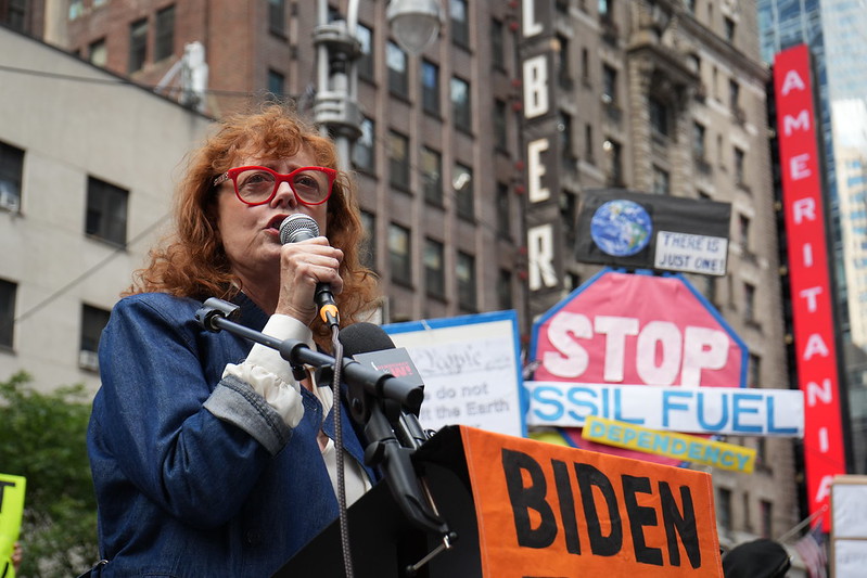 Susan Sarandon à la Semaine du climat à New York, 2023. Photo. 10 Billion Solutions