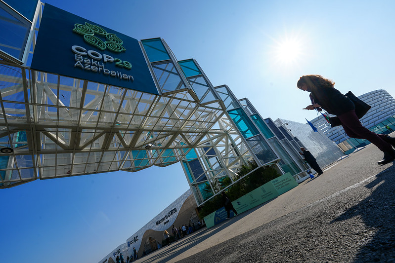COP29 Entrance on 10 Nov 2024 by 10 Billion Solutions Mariana Castano Cano