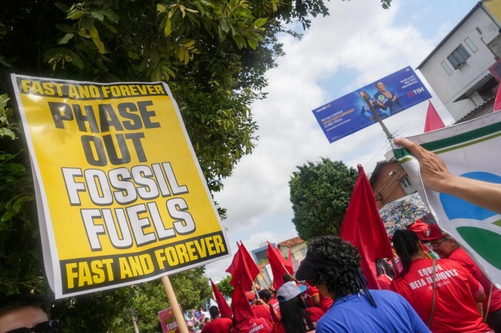 Climate march in Belém on 15 November 2025. Photo by 10 Billion Solutions / Mariana Castaño Cano.
