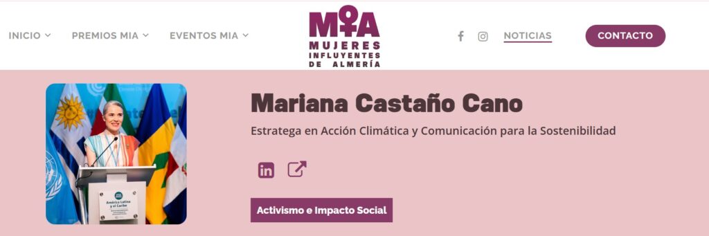 Premios mia mariana castaño cano