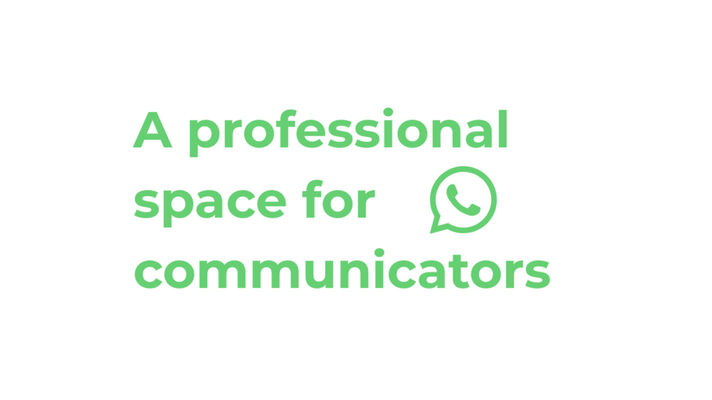 a professional space for communicators