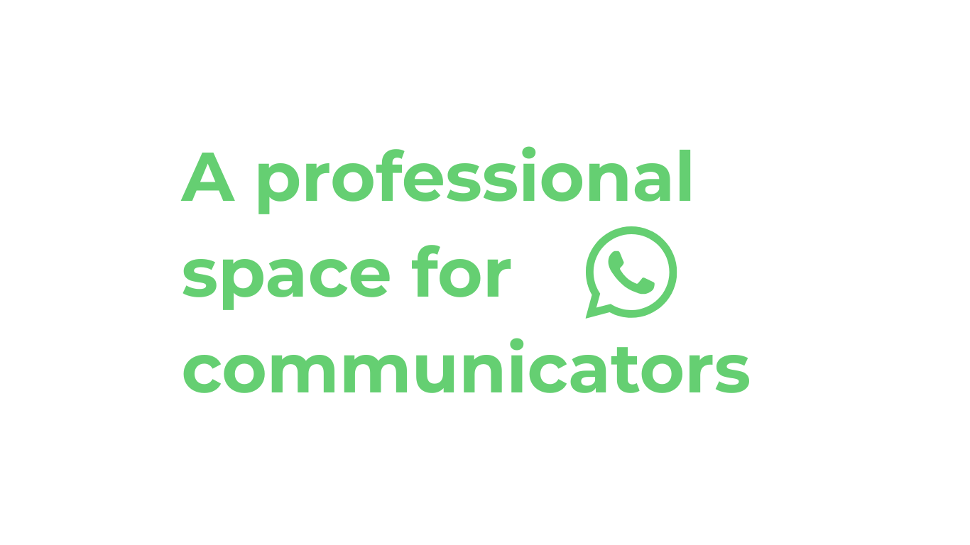 a professional space for communicators