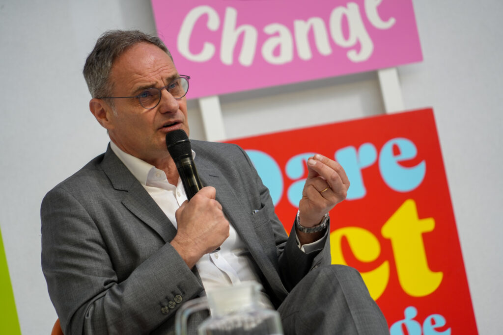 Gauthier Acket during ChangeNOW 2026. Photo by Mariana Castaño Cano / 10 Billion Solutions